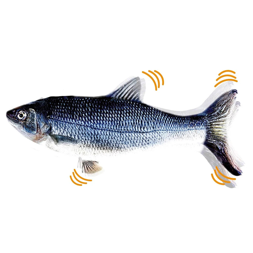 Flopping Fish Electronic Cat Toy, Large, With USB Charger