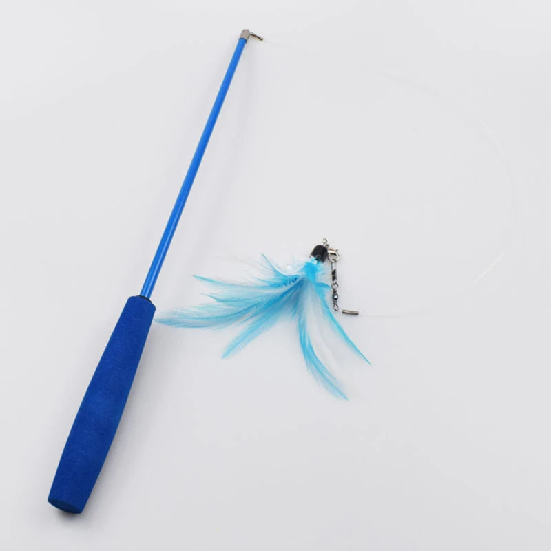 Feather Wand Cat Teaser Toy