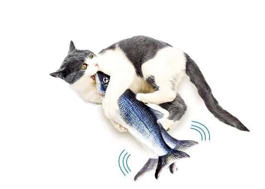 Flopping Fish Electronic Cat Toy, Large, With USB Charger