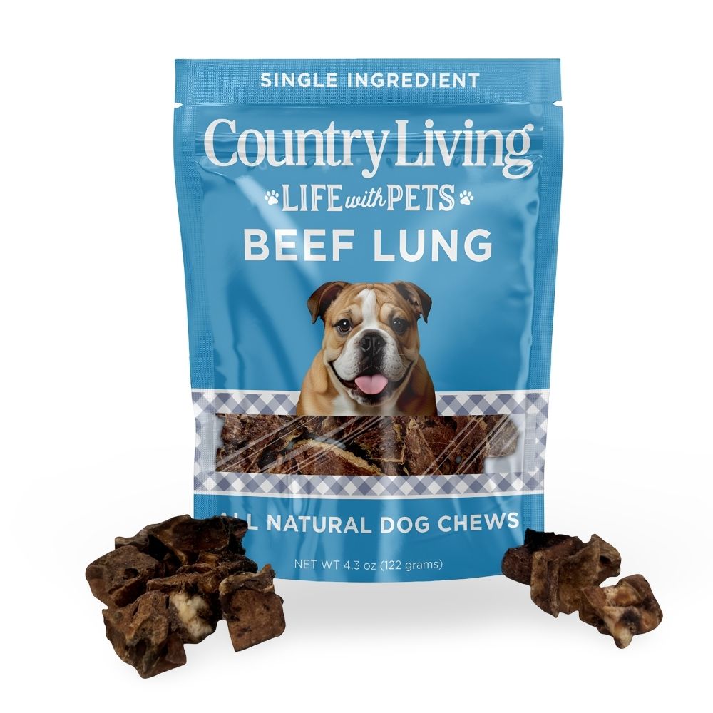 Country Living 4–6" Beef Lung Dog Treats, 8 oz